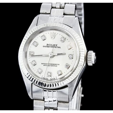 rolex stainless steel watch women year 2000|used Rolex watches for women.